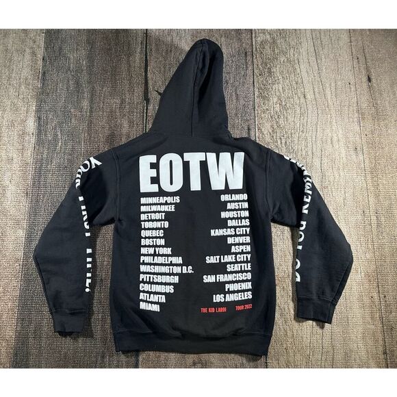 The Kid Laroi End Of The World Tour 2022 Hoodie Adult Small Black Merch TKL EOTW - Picture 8 of 10